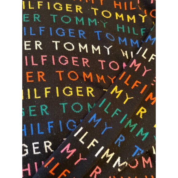 Tommy Hilfiger Multicolor Logo Sweater XL Cotton/Acrylic Crewneck Unisex - Picture 2 of 5